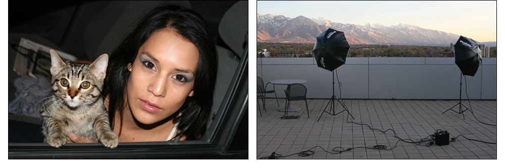 Megan behind-the-scenes