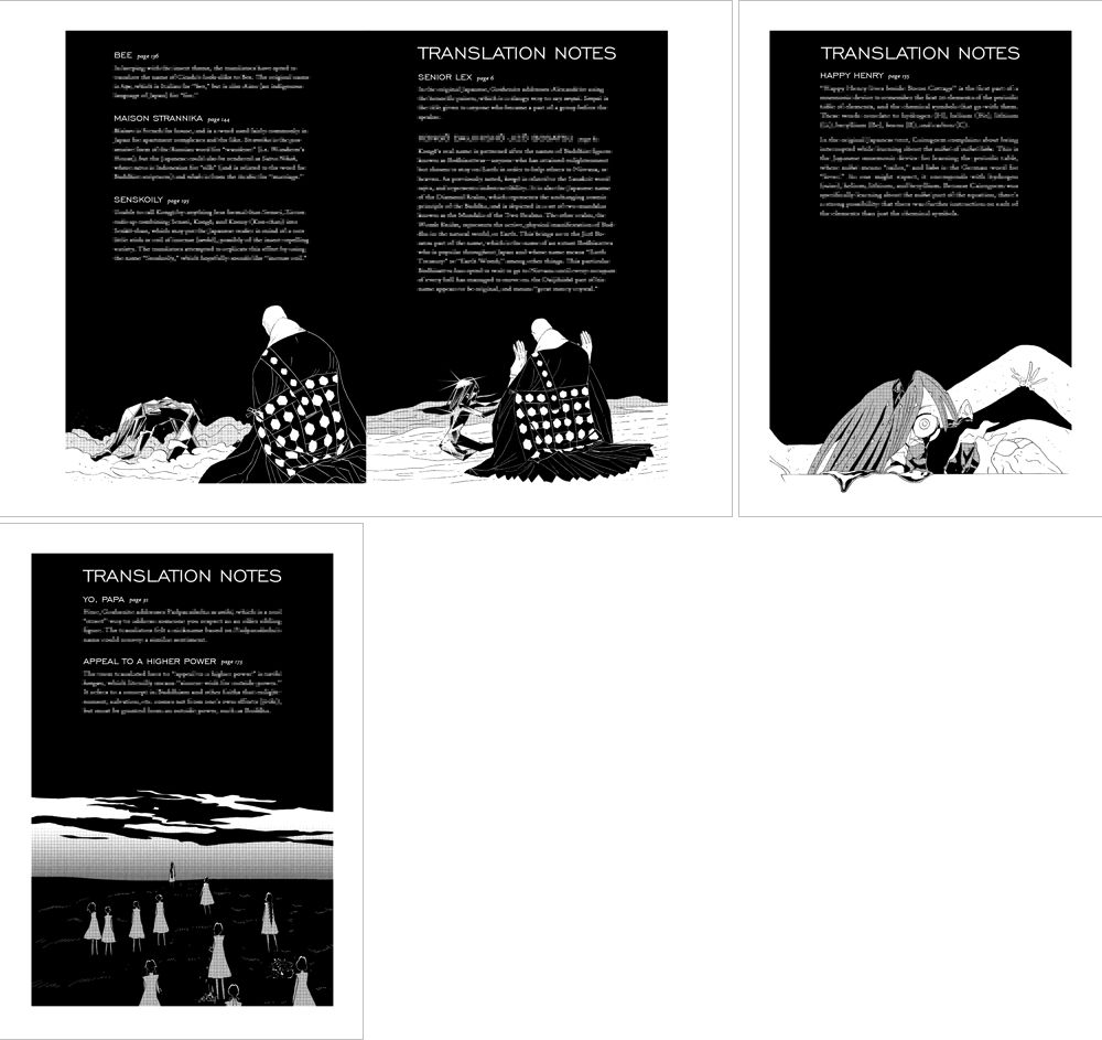 "Land of the Lustrous" translation notes design