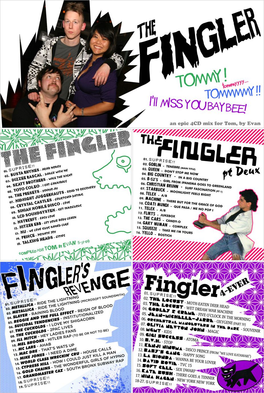 "The Fingler" mix CD set