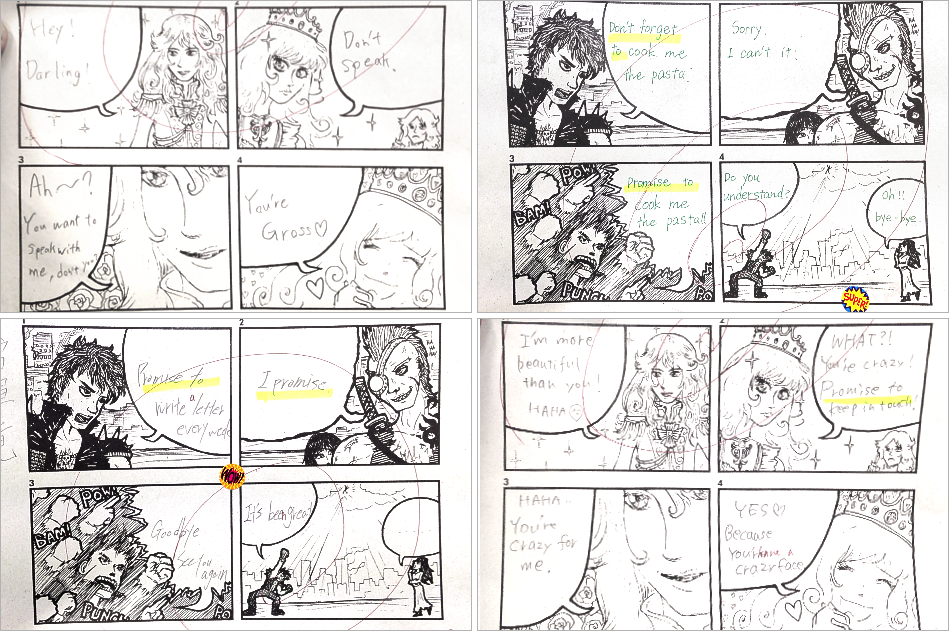 Make a comic! bonus examples of students' work