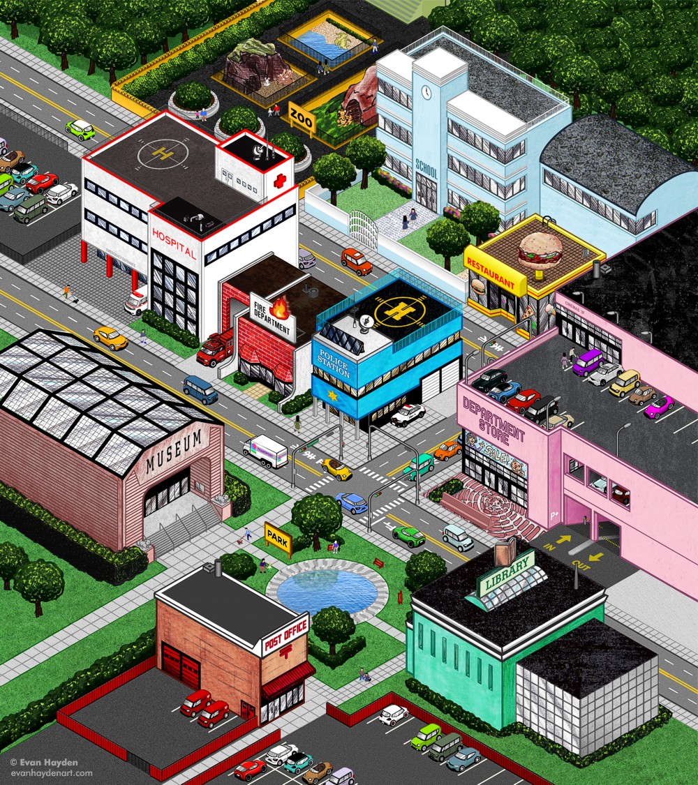 Hello English Picture Dictionary: buildings